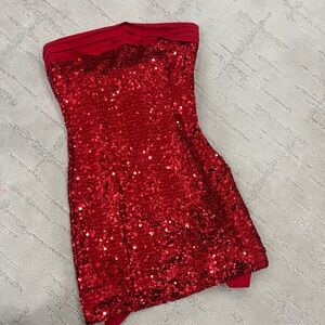 Fashion Nova Vibrant Red Dress